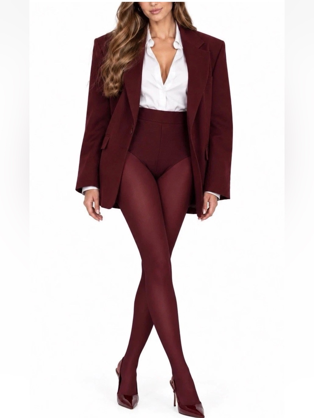 New Sz Small 🔥 Fashion Nova  Women’s Micro Shorts Burgundy Hot Pant